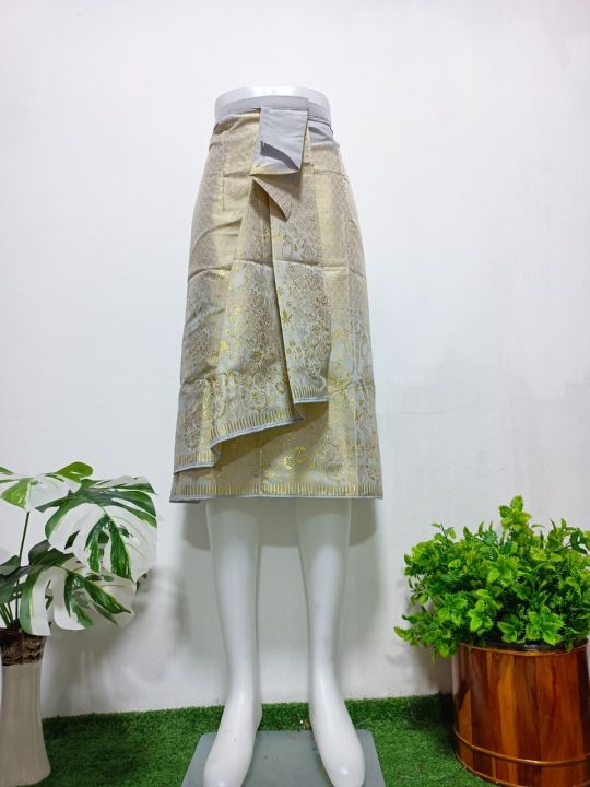 ชุดผ้าไทย-ผ้าถุงสไบนางสำเร็จ-ฟรีไซส์