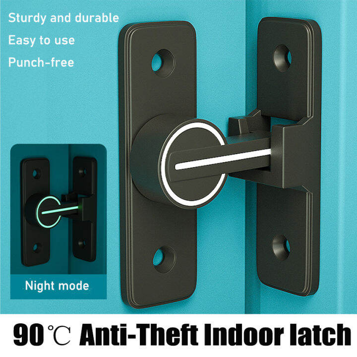 Luminous Keyless Twist Locks Zinc Alloy AntiTheft Door Locks Bathroom