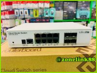 MikroTik CRS112-8G-4S-IN - 8-Port Gigabit Ethernet + 4-Port SFP (1G) “small size low cost” Cloud Router Switch MikroTik RouterOS, Level5 license (Load Balancing + HotSpot Server) Metal Case(สินค้าราคารวมภาษีมูลค่าเพิ่ม)