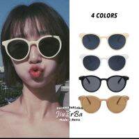 แว่นตาแฟชั่น คุณผู้หญิง รหัส WB1001 กรอบขาว เลนส์ดำ Sunglasess สินค้าพร้อมจัดส่ง