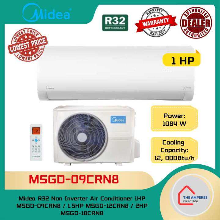 aircond midea 1hp price