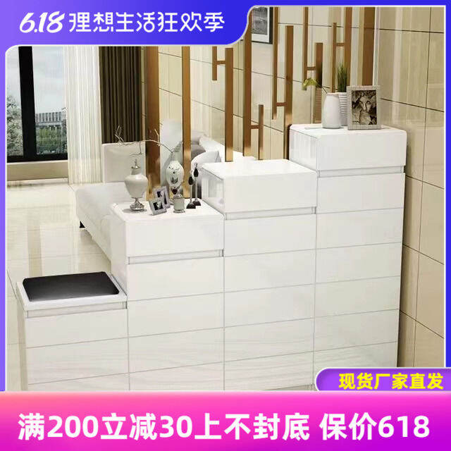 Minimalist Modern Paint Shoe High and Low Combination Foyer