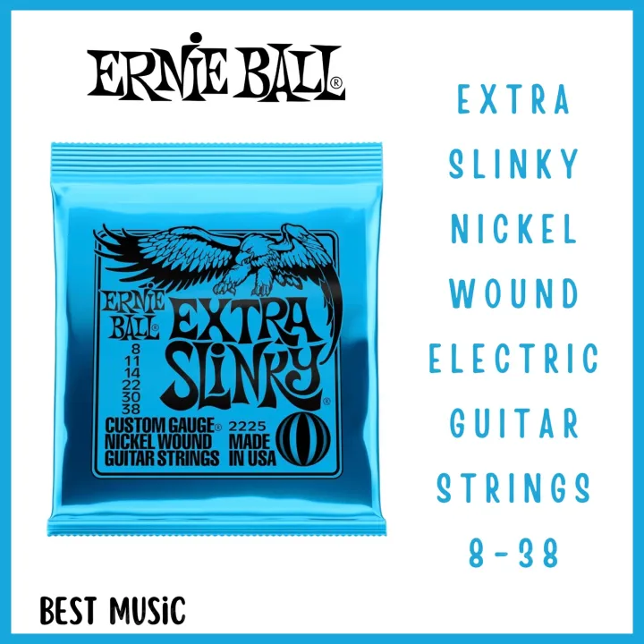 สายกีต้าร์ไฟฟ้า Ernie Ball Extra Slinky Nickel Wound 838 Lazada.co.th