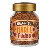 Beanies Flavoured Coffee Instant กลิ่น MAPLE fudge Net:50 g. BBF 19/01/25