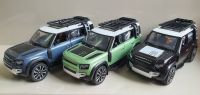 โมเดลรถเหล็ก  สเกล1:24 Landrover Defender ขนาดยาวประมาณ 20cm มีเสียงมีไฟ