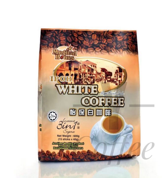 Yee Kong Magical Beans 3in1 White Coffee 40g x 15s | Lazada