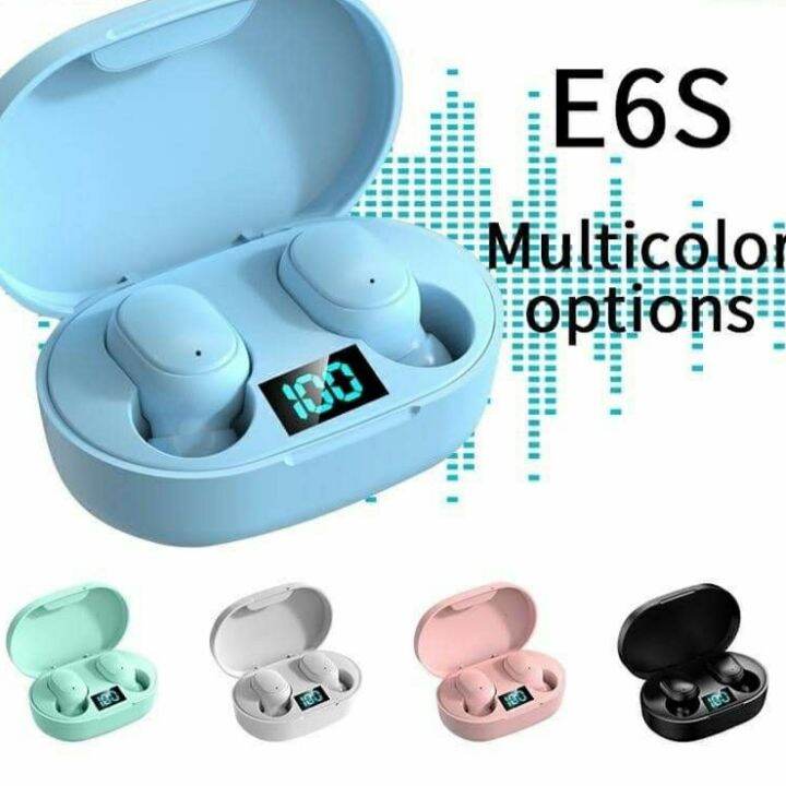 Universal E6S Macaron Earpods Portable Bluetooth Earphones