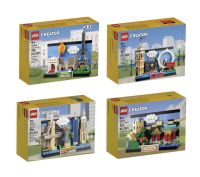 Lego Postcard ครบ 4 ชุด (40519+40568+40569+40654)