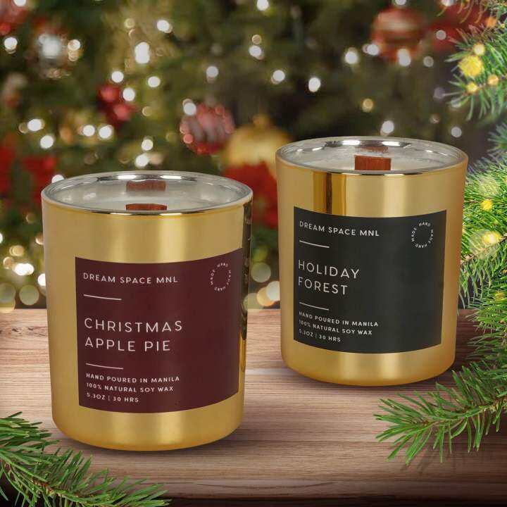 Dreamspace MNL Holiday Pine Scented Soy Candle Lazada PH
