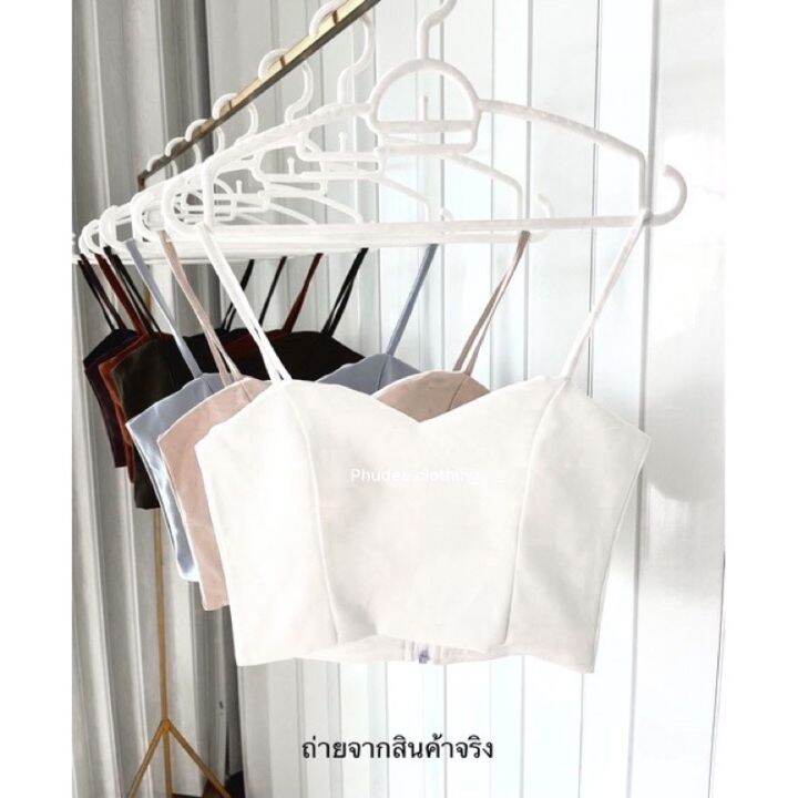 iris-เสื้อครอปสายเดี่ยว-ผ้างานแบรนด์-งานดีระดับสิบ-แมทง่ายที่สุด-มีฟองน้ำ-ซิบหลัง-เสื้อครอป-เสื้อสายเดี่ยว-สายเดี่ยวเซ็กซี่