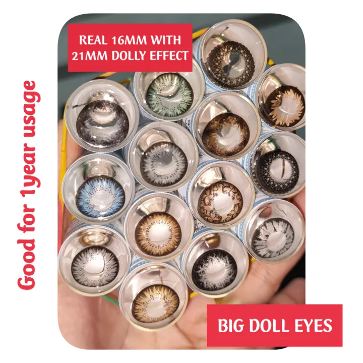Big DOLL EYE CONTACT LENS,real 16mm with 21mm