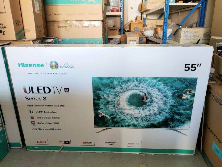 Hisense Smart TV 55" 4K UHD จอภาพ ULED 55B800UW (Grade B) | Lazada.co.th