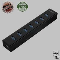 7 Port USB HUB v.3.0 ORICO H7013-U3 (Black) ประกัน 2Y ฮับ HUB ตัวแปลง มัลติพอร์ต แปลงสัญญาณภาพ ตัวแปลงสัญญาณ ขยายสัญญาณ อุปกรณ์เชื่อมต่อ เคเบิลสวิตซ์ แปลงสัญญาณ สายเชื่อม เเยกสัญญาณ ตัวกระจายสัญญาณ