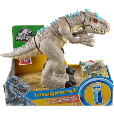 Fisher price Imaginext Jurassic World Thrashing Indominus Rex Dinosaur จูราสสิคเวิลด์ รุ่น GMR16
