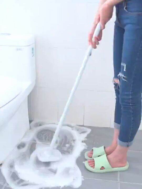 TikTok 180° Floor Brush Cleaning Brush Bathroom Bath Brush Retractable