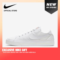 Nike Womens Court Legacy Canvas Shoes - White ไนกี้ รองเท้าผู้หญิง คอร์ท เลกาซี่ แคนวาส - สีขาว