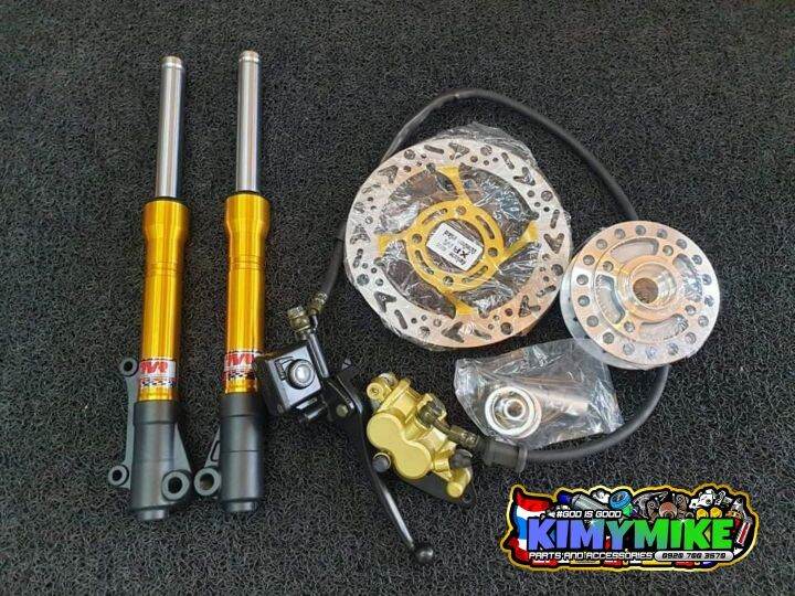 disc brake conversion for smash / wave / sym (front shock hubbrake