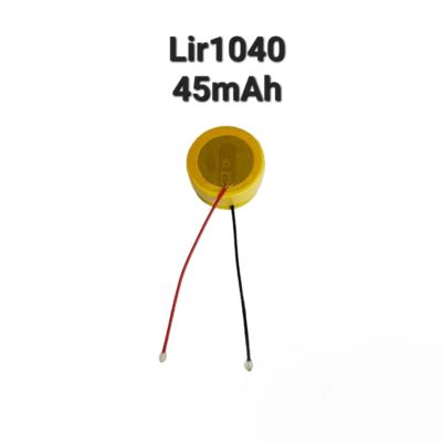 LIR1040  ICR1040 45mAh 3.6V original TWS bluetooth headset button rechargeable lithium battery แบตเตอรี่ แบบมีสาย มีประกัน จัดส่งเร็ว