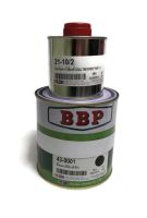 สีกันสนิม โคลทาร์อีพ๊อกซี่ บีบีพี สีดำ ( BBP Coal Tar Epoxy BLACK ) พ่นกันสนิม ใต้ท้องรถยนต์ ขนาดกระป๋อง ชุดเล็ก ( เนื้อ43-0001  1ลิตร+น้ำยา21-10  0.25ลิตร )