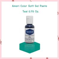 Ameri Color Soft Gel Paste สีเจลผสมอาหาร Teal ขนาด 0.75 oz จำนวน 1 ขวด สีผสมอาหาร สีเจล bakery food coloring food colors