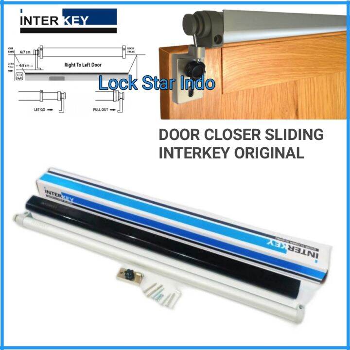 Door Closer Pintu Sliding Geser Inter Key Original Penutup Pintu Geser