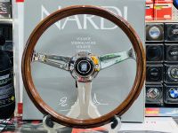 พวง Nardi Classic Chrome nero Wood  360 mm พวงมาลัย นาร์ดี้ ไม้จริง งานเทียบ ปั้มครบ สวยมาก งานดีสุดๆ