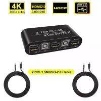 HDMI/USB KVM Switch Splitter 2พอร์ต HDTV USB สำหรับได้แชร์คีย์บอร์ดและเมาส์ Adaptive HDCP เครื่องพิมพ์