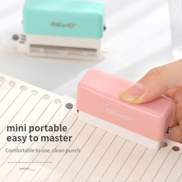 6Holes Hole Punch, Mini Hole Puncher, DIY Portable Handheld Hole