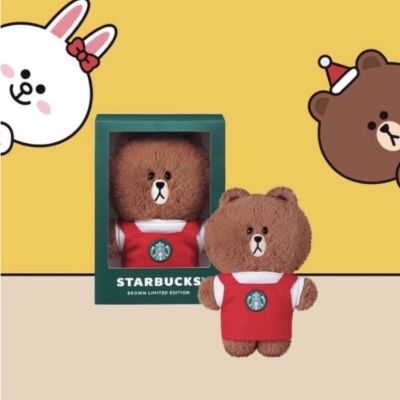 🧸Starbucks Brown Bear With Red Apron แท้💯