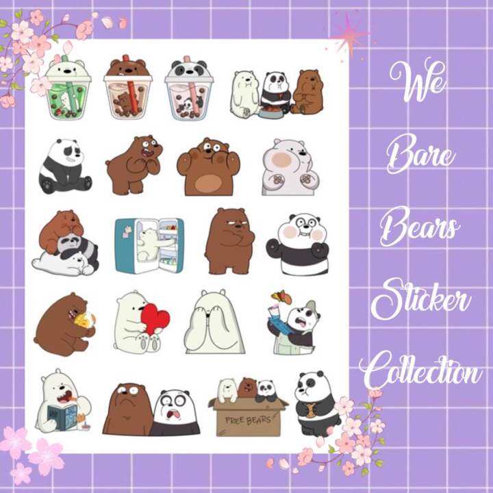 We Bare Bears Sticker Pack Die Cut Lazada Ph 8157