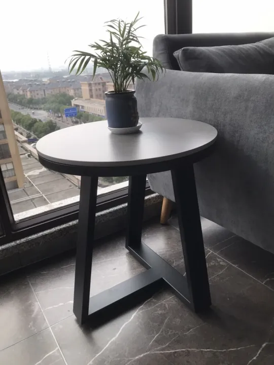 Light Luxury Rock Plate Sofa Side Corner Table Small Apartment Bedside