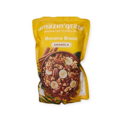 Amazin graza Banana Bread Granola 250g.ธัญพืชอบกรอบผสมกล้วย อะเมซิง เกรซ 250 กรัม