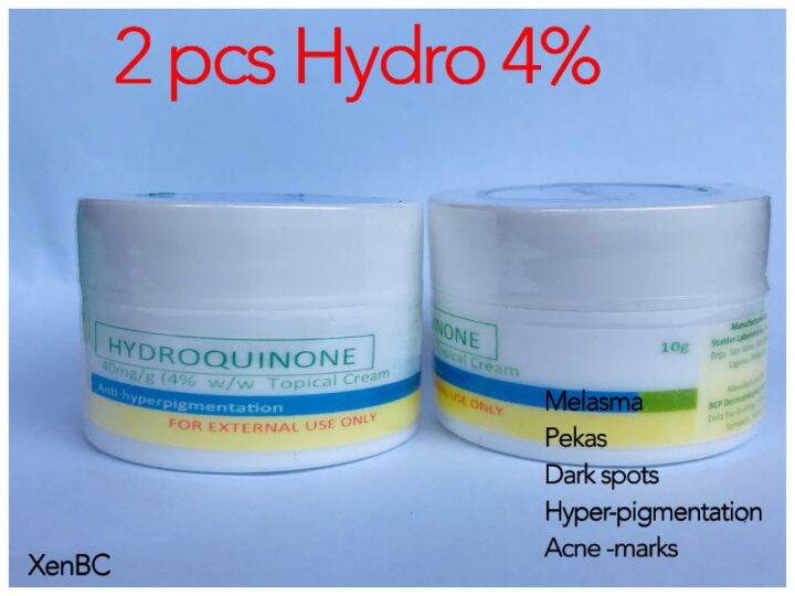 2 PCS. Hydroquinone 4% Cream Bleaching Cream 10g | Lazada PH