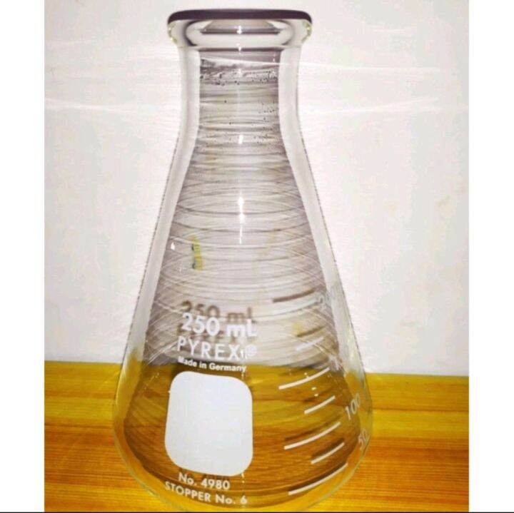 Original PYREX Borosilicate Glass Erlenmeyer Flask 250 ml Lazada PH