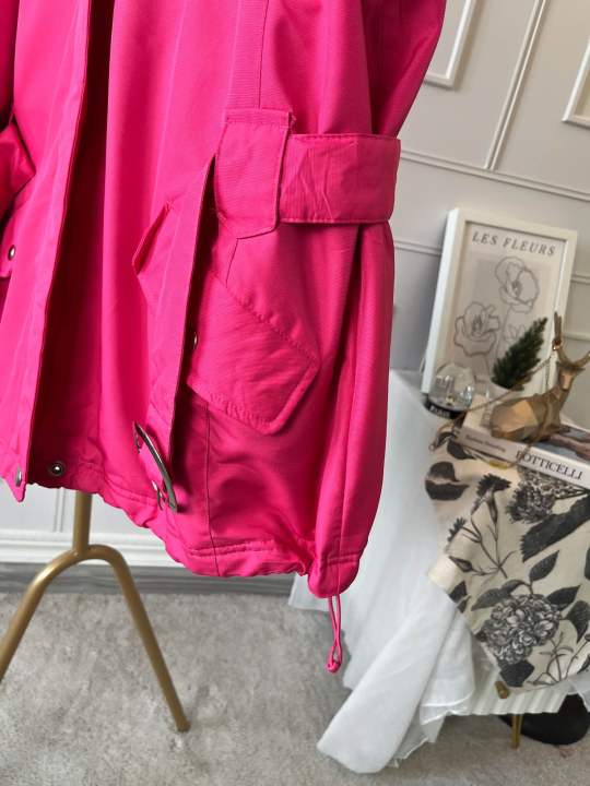jacket-เเนวสปอร์ต-ใส่เล่นสกีได้จ้าสีชมพูบาร์บี้-สีสดใส-สีเเจ่มสีฮิตจ้า-เเบรนด์-korea-มือ1