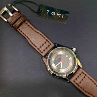 tomi รุ่นT099 ของแท้นาฬิกาสายหนังผู้ชาย กันนํ้าพร้อมกล่อง