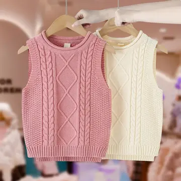 Girls deals knitted vest