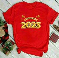 เสื้อยืดปีใหม่ปี 2023 3 สี 3 ไซส์พร้อมส่งค่ะ