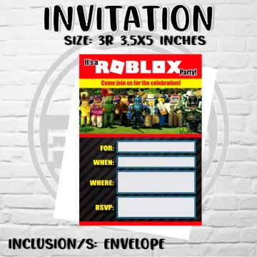 Roblox Invitation - Girl Birthday Invitation – Cute Pixels Shop