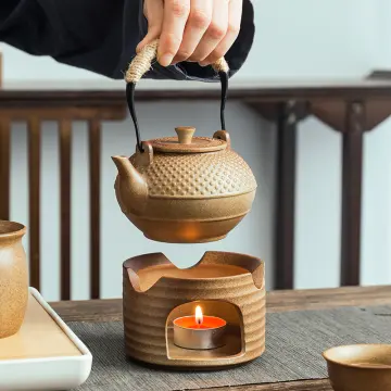 Candle Heating Teaware Base Holder Decorative Practical Teapot