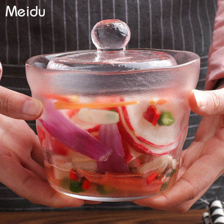 Pickle Earthen Jar Glass Shallow Stain Jar Household Pickle Overnight