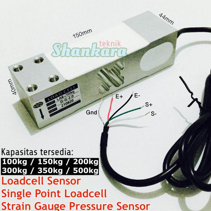 Strain Gauge Pressure sensor Loadcell 150mm x 44mm x 40mm 100kg 150kg ...