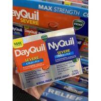 พร้อมส่ง Vicks DayQuil &amp; NyQuil SEVERE Cold &amp; Flu Max Strength 72 LiquiCaps นำเข้าUSA