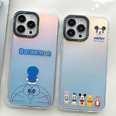 【สำหรับ SAMSUNG】สำหรับ SAMSUNG A73 A53 Note8 Note9 Note10 S20FE S21FE Jingle cat มิกกี้ ลายการ์ตูน เคสโทรศัพท์ซิลิโคนเลเซอร์กันกระแทก