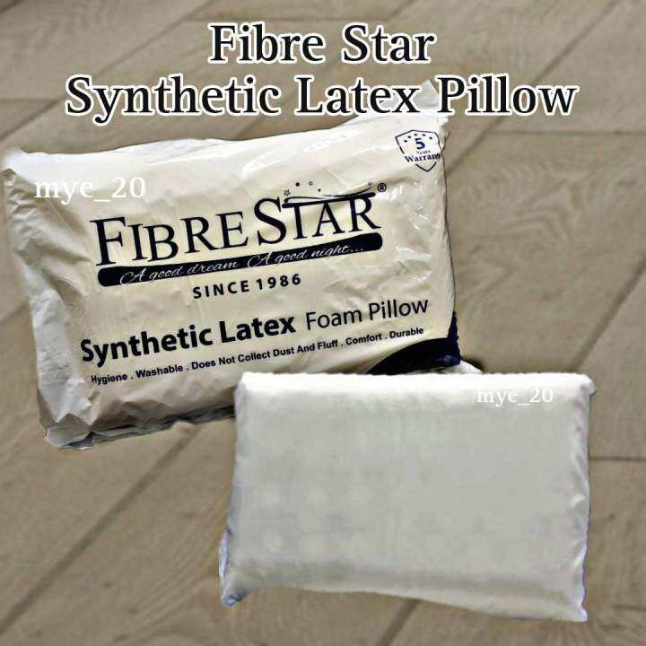 Fibre Star Synthetic Latex Foam Pillow Lazada