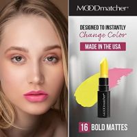 สีเหลือง 1 แท่ง ของแท้100%ลิปสติก Fran Wilson Mood Matcher Lipstick U.S.A ลิปมันเปลี่ยนสีตามอุณห