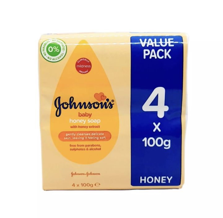 Johnson’s Baby Honey Soap 4 X 100g | Lazada PH