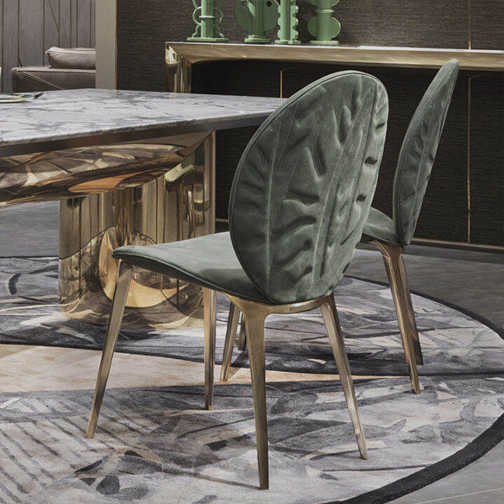 Italian Brand Italian Style Accessible Luxury HighEnd Leaf Dining