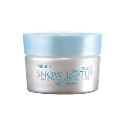 ครีมบำรุงผิว มิสทิน สโนว์ โลตัส แอนด์ ไวท์เทนนิ่ง เพิร์ล 30 กรัม.Mistine Snow Lotus And Whitening Pearl Facial Cream 30