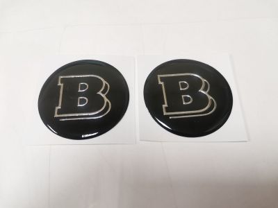 สติ๊กเกอร์เทเรซิ่นนูนอย่างดี กลม LOGO BRABUS LOGO สำหรับรถ benz ติดดุมล้อ sticker แต่งรถ ติดรถ เบนซ์ โลโก้ บราบัส สติกเกอร์ สติกเกอ